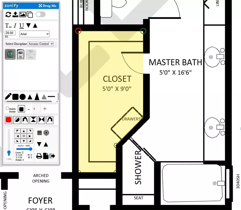 Drawing tool example